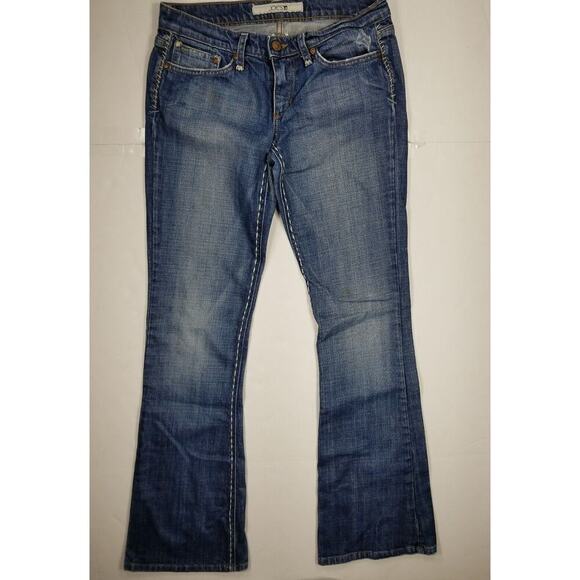 Joe's Jeans Womens Sz 27 x 34.5 Flare Embroidered Denim Western Y2K 90s Festival - Picture 2 of 12